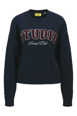 Jjxx Jxbrook Crew Neck Knit 4842271 Maritime Blue /Studio