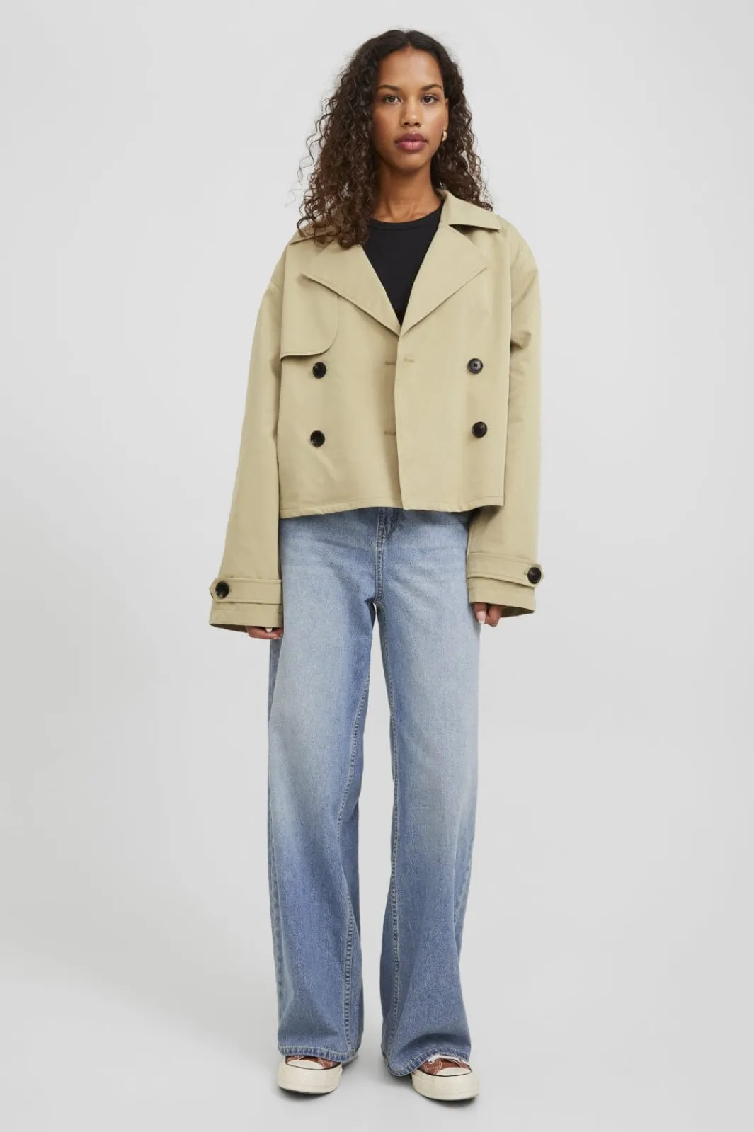 New Jjxx Jxcarlie Short Trenchcoat Sn 4382619 Twill