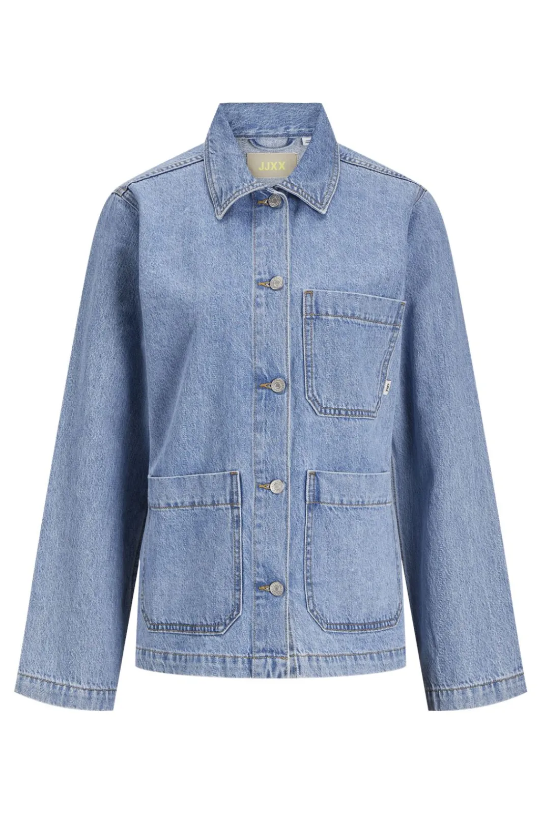 Sale Jjxx Jxela Worker Denim Jacket 4707024 Light Blue Denim