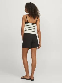 Best Jjxx Jxesther Tight Short Top Knit 4509415 Vanilla Ice /Black