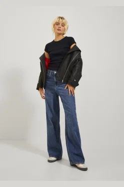 Sale Jjxx Jxfriend Str Ss Rib Tee 4389112 Black