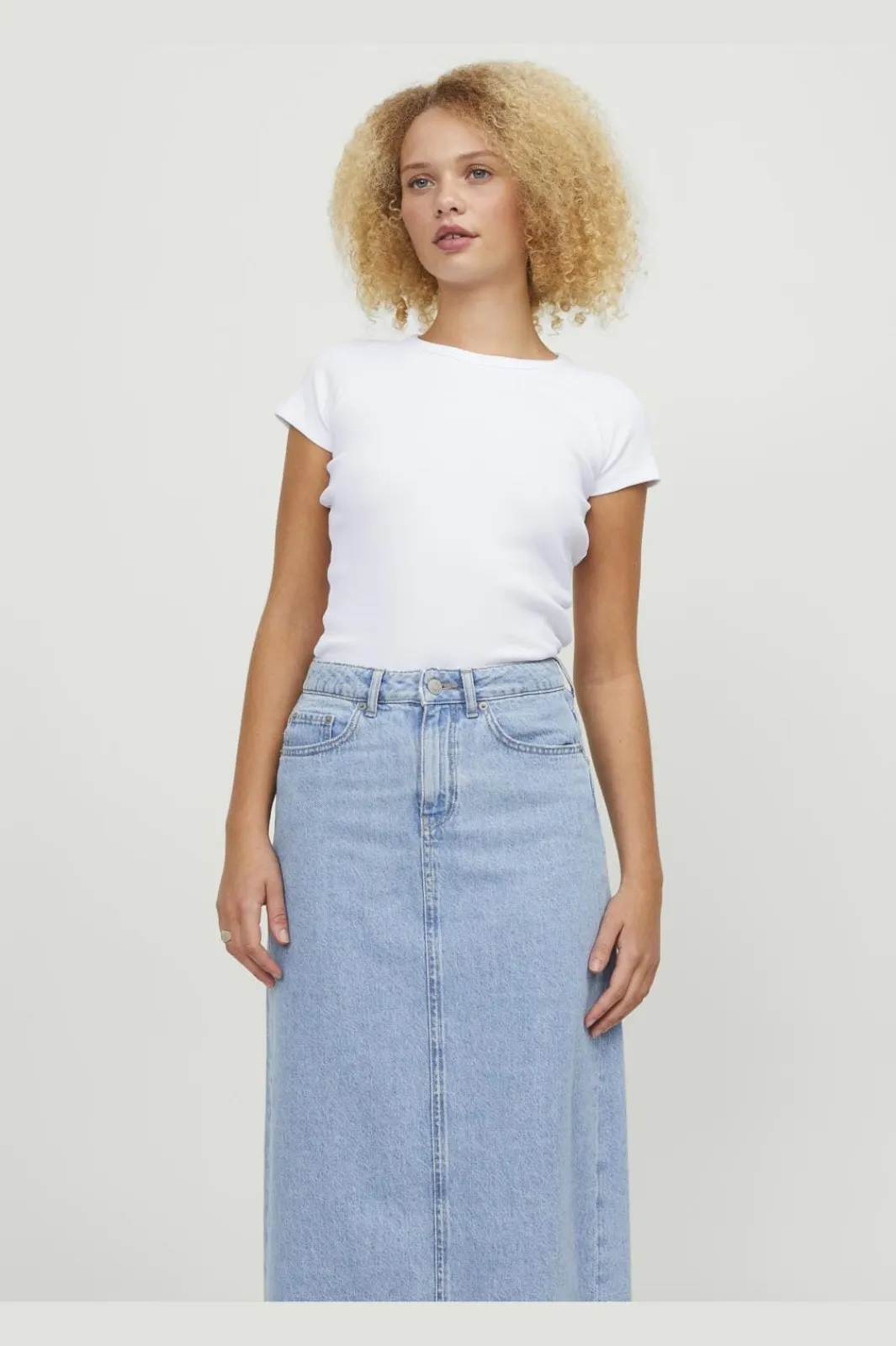 Best Jjxx Jxfriend Str Ss Rib Tee 4389113 Bright White