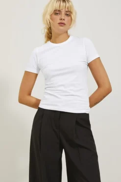 Discount Jjxx Jxgigi Str Ss Tee Sn 4389306 Bright White