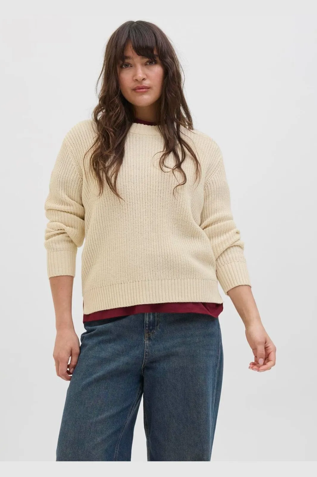 Hot Jjxx Jxglobal Crew Neck Knit 4897332 Moonbeam