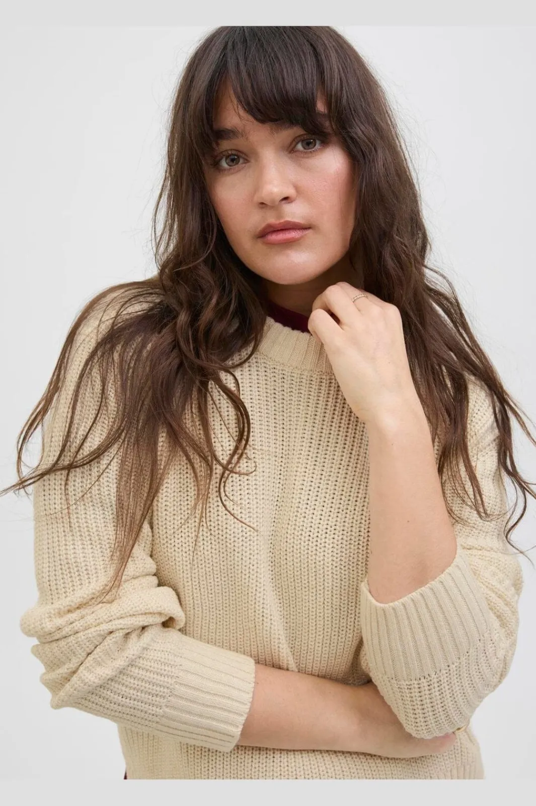 Hot Jjxx Jxglobal Crew Neck Knit 4897332 Moonbeam