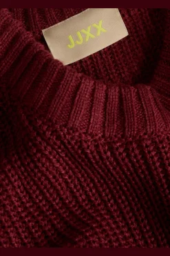New Jjxx Jxglobal Crew Neck Knit 4897324 Cabernet