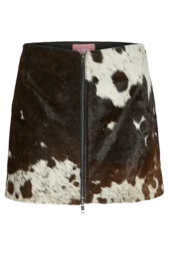 Discount Jjxx Jxhannah Cow Leather Short Skirt 4850015 Bone White Cow