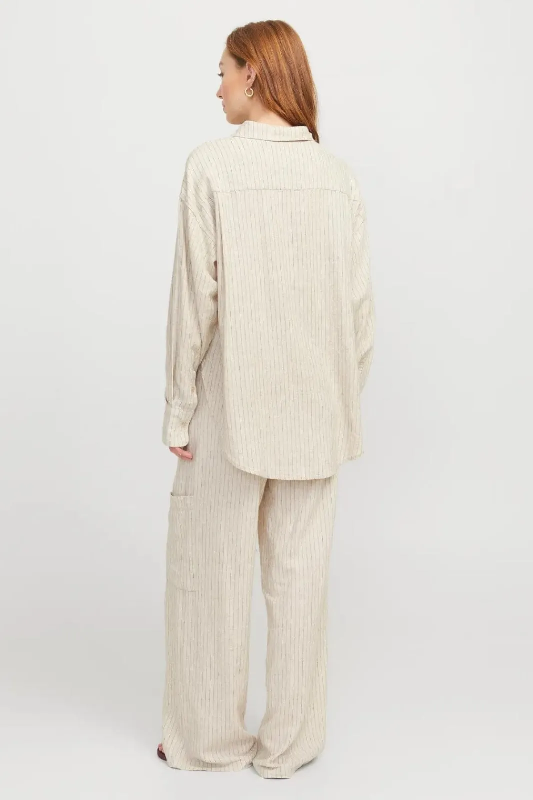 Online Jjxx Jxjamie Breeze Summer Ls Shirt Sn 4653032 Feather Gray Pinstripe