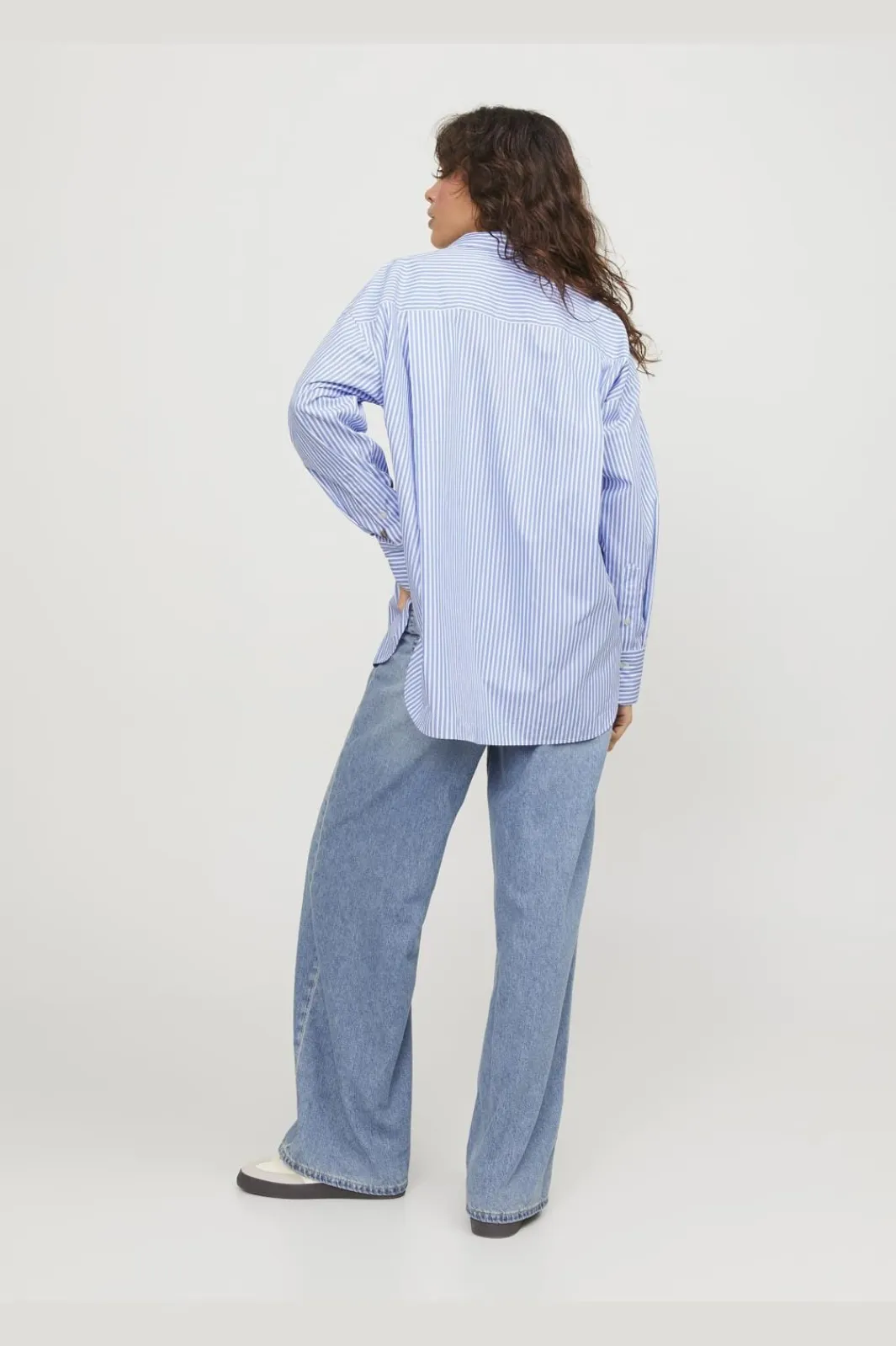 Online Jjxx Jxjamie Ls Relaxed Poplin Shirt 4101689 Navy Blazer Stripes