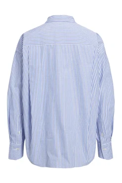 Online Jjxx Jxjamie Ls Relaxed Poplin Shirt 4101689 Navy Blazer Stripes