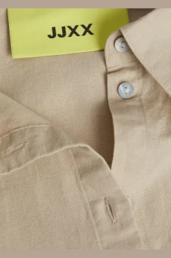 New Jjxx Jxjamie Ls Rlx Linen Blend Shirt Sn 4388900 Cement