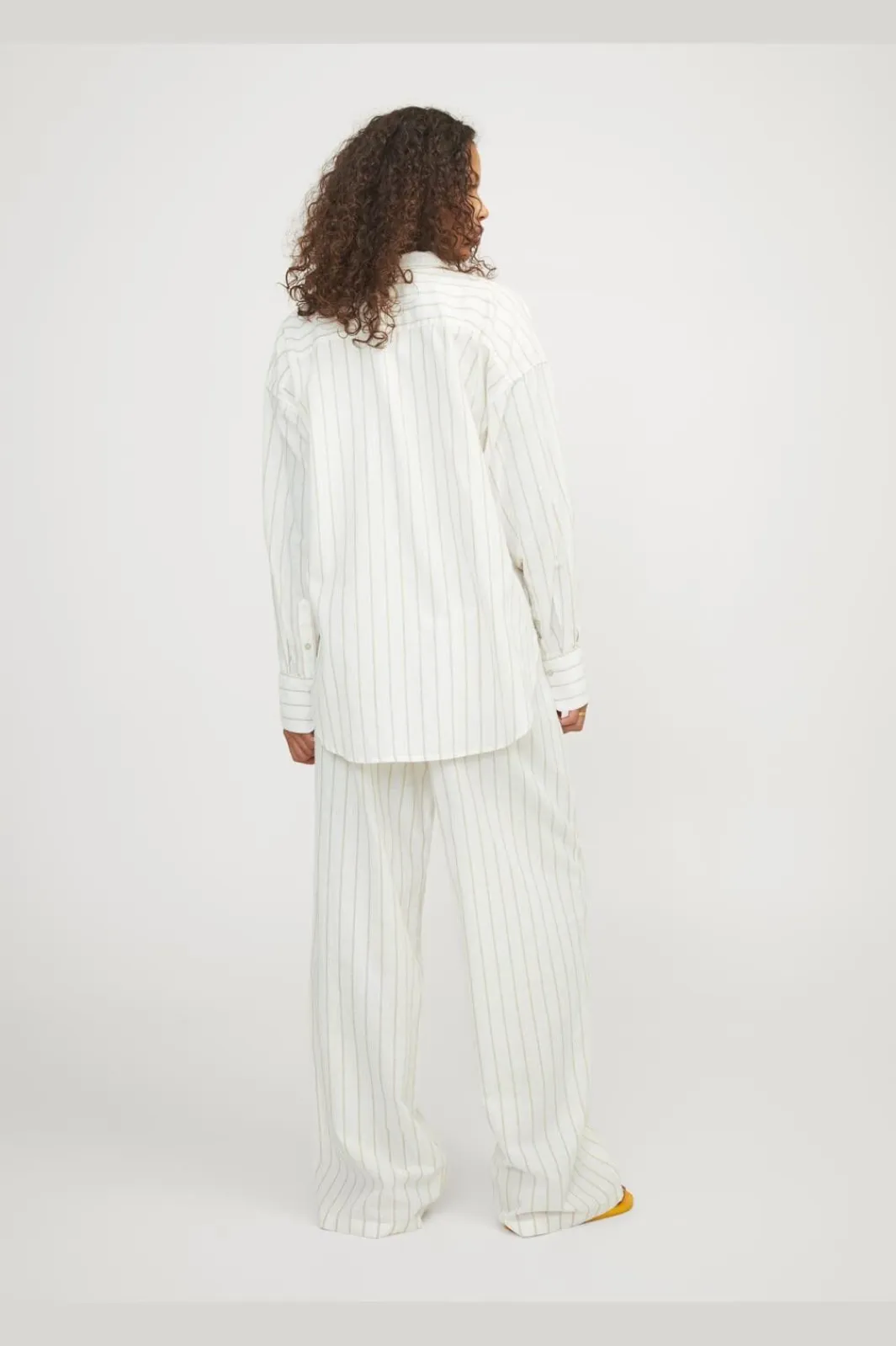 Clearance Jjxx Jxjamie Ls Rlx Linen Blend Shirt Sn 4468474 Blanc De Blanc Cornstalk
