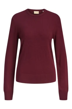 Hot Jjxx Jxlayla Comfy Ls Crew Neck Knit Ln 4933791 Cabernet