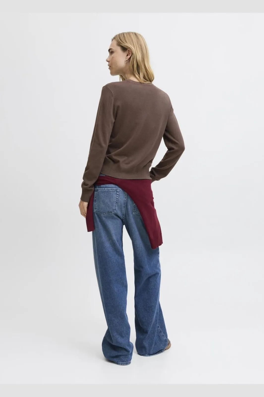 New Jjxx Jxlayla Comfy Ls Crew Neck Knit Ln 4933790 Bracken