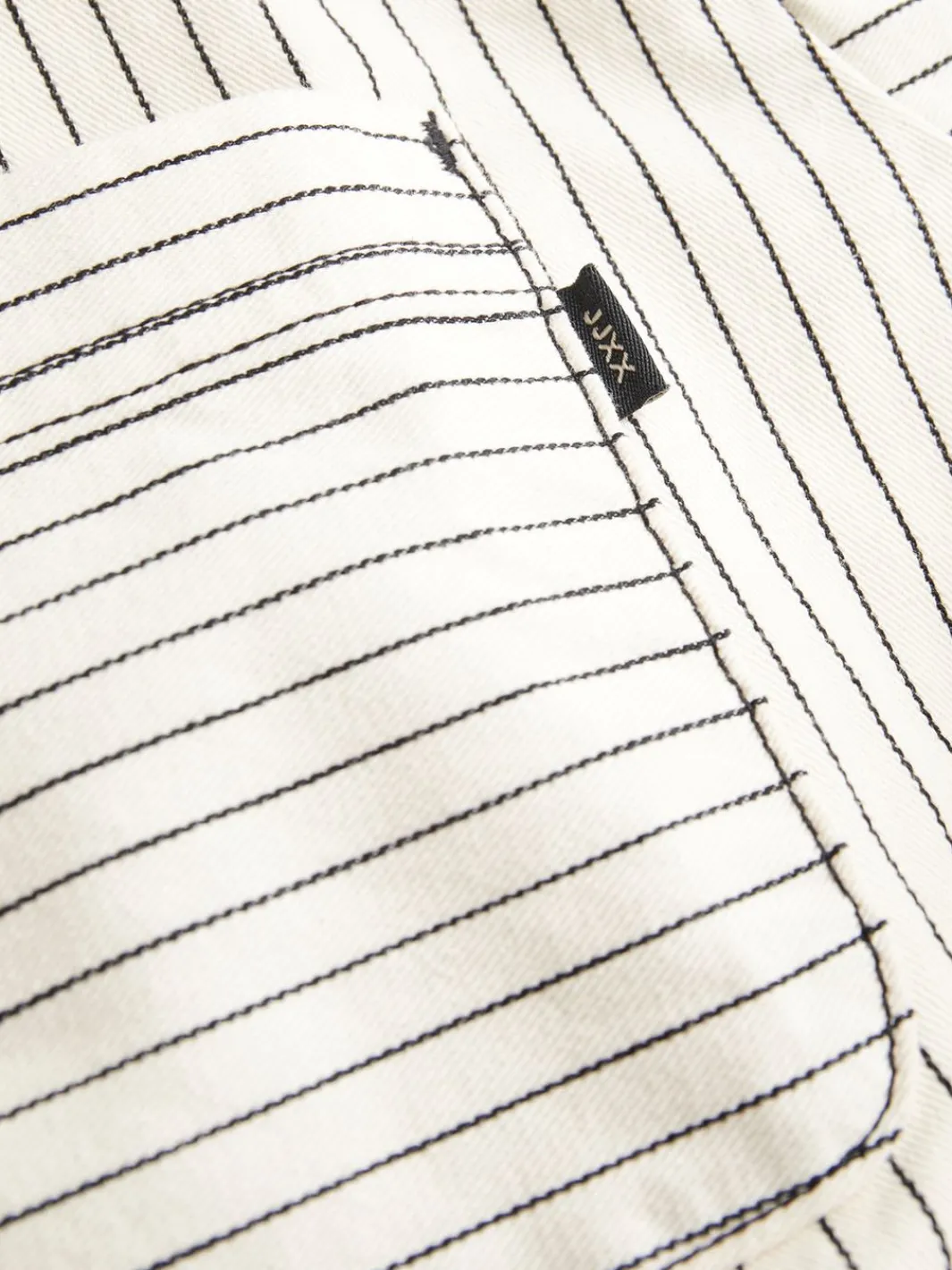 Hot Jjxx Jxmaddy Rlx Overshirt 4646529 Blanc De Blanc Black Pinstripe