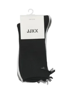 Outlet Jjxx Jxmimi 3-Pack Basic Ribbon Sock Acc 4896967 Black W. White & Dgm