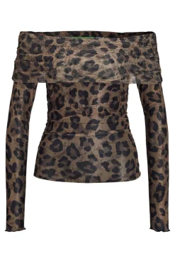 Best Jjxx Jxminna Mesh Ls Off Shoulder Top 4693341 Tigers Eye Leo