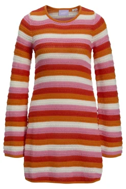 Sale Jjxx Jxrory Dress Knit 4777533 Persimmon Orange /Multi Color