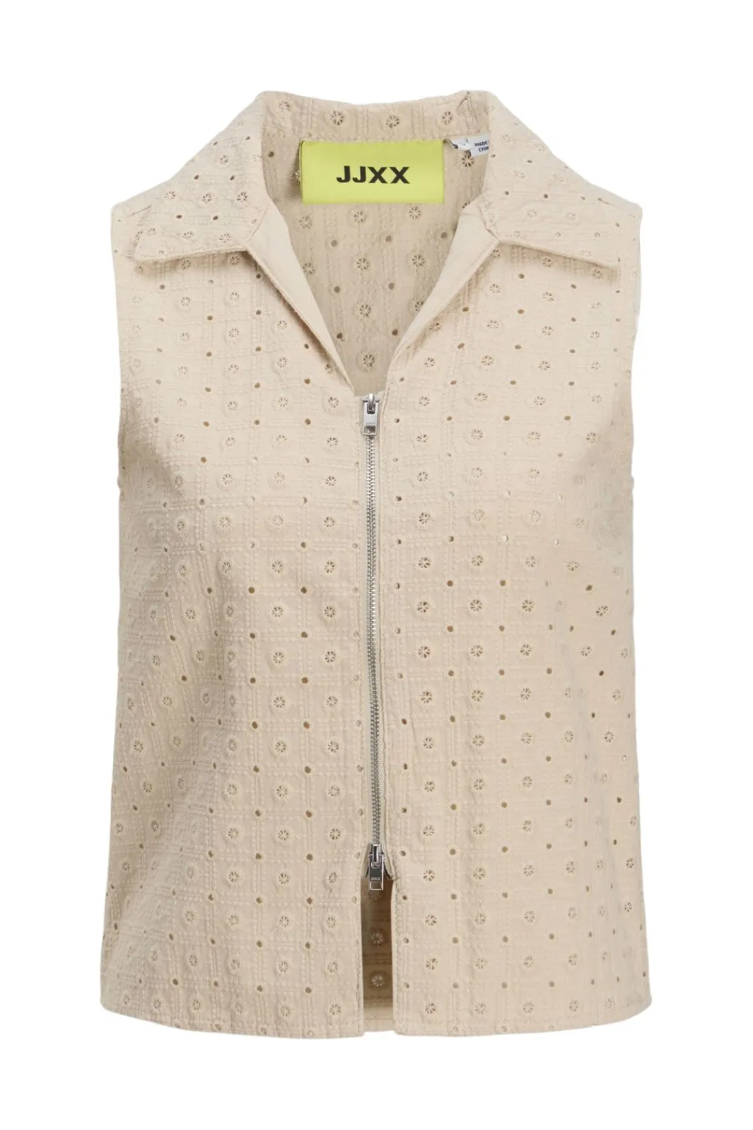 Online Jjxx Jxselma Broderie Anglaise Zip Top 4765359 Fog