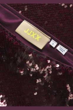 Jjxx Jxsia Tara Sequin Mini Skirt 4858385 Cabernet