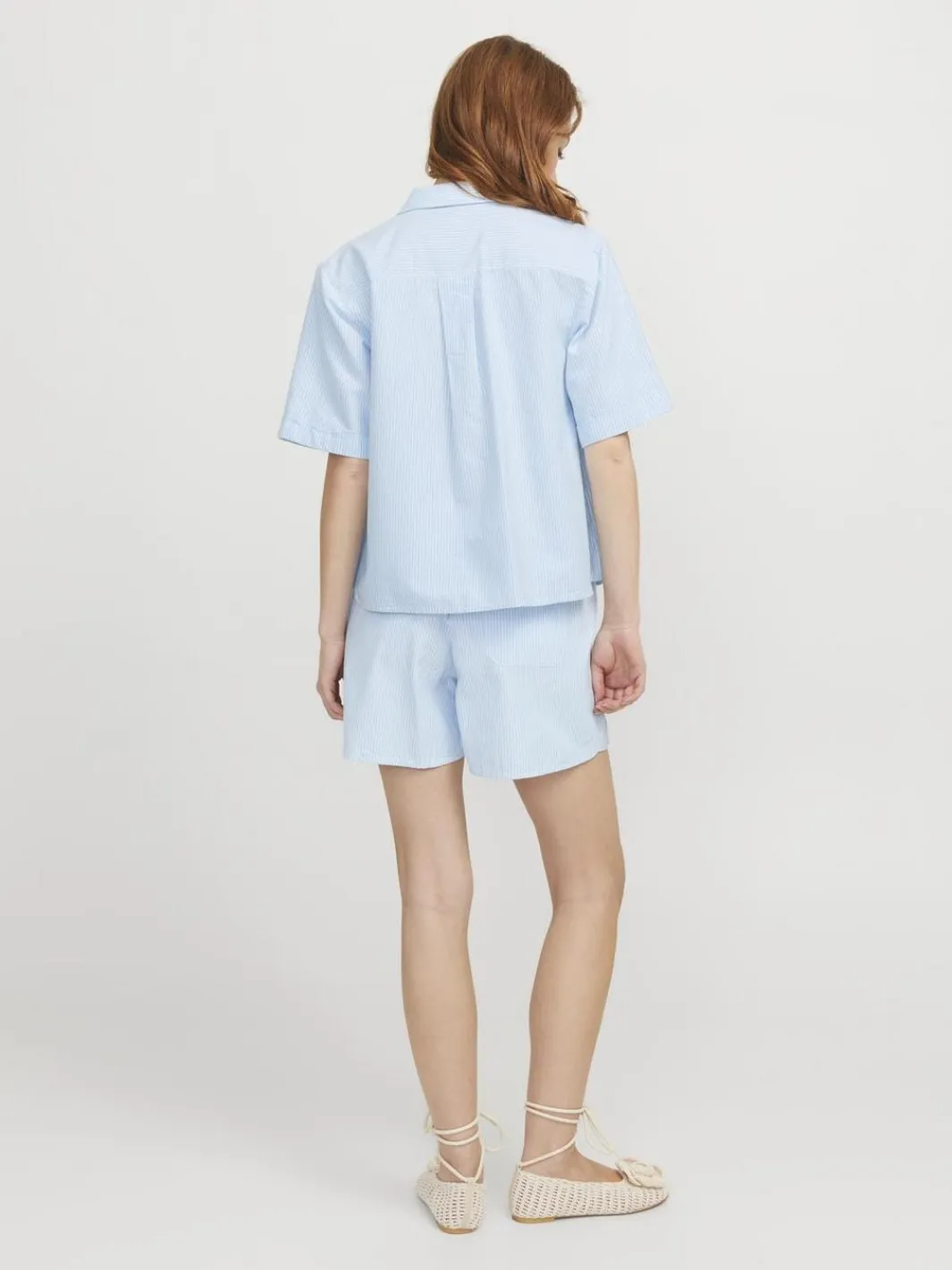 Online Jjxx Jxsiva Oxford Pocket Shorts Ln 4662422 Little Boy Blue Blanc De Blanc