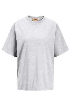 Hot Jjxx Jxstudio Vesterbro Loose Tee 4867444 Light Grey Melange Bright White Jjxx Logo