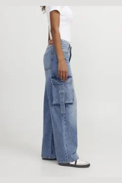 Hot Jjxx Jxtokyo Wide Cargo Jeans 4634493 Light Blue Denim