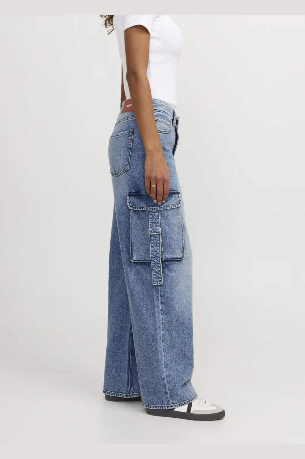 Hot Jjxx Jxtokyo Wide Cargo Jeans 4634493 Light Blue Denim