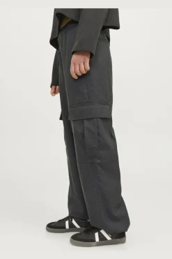 Clearance Jjxx Jxyoko Melange Cosy Cargo Pant 4537052 Dark Grey Melange