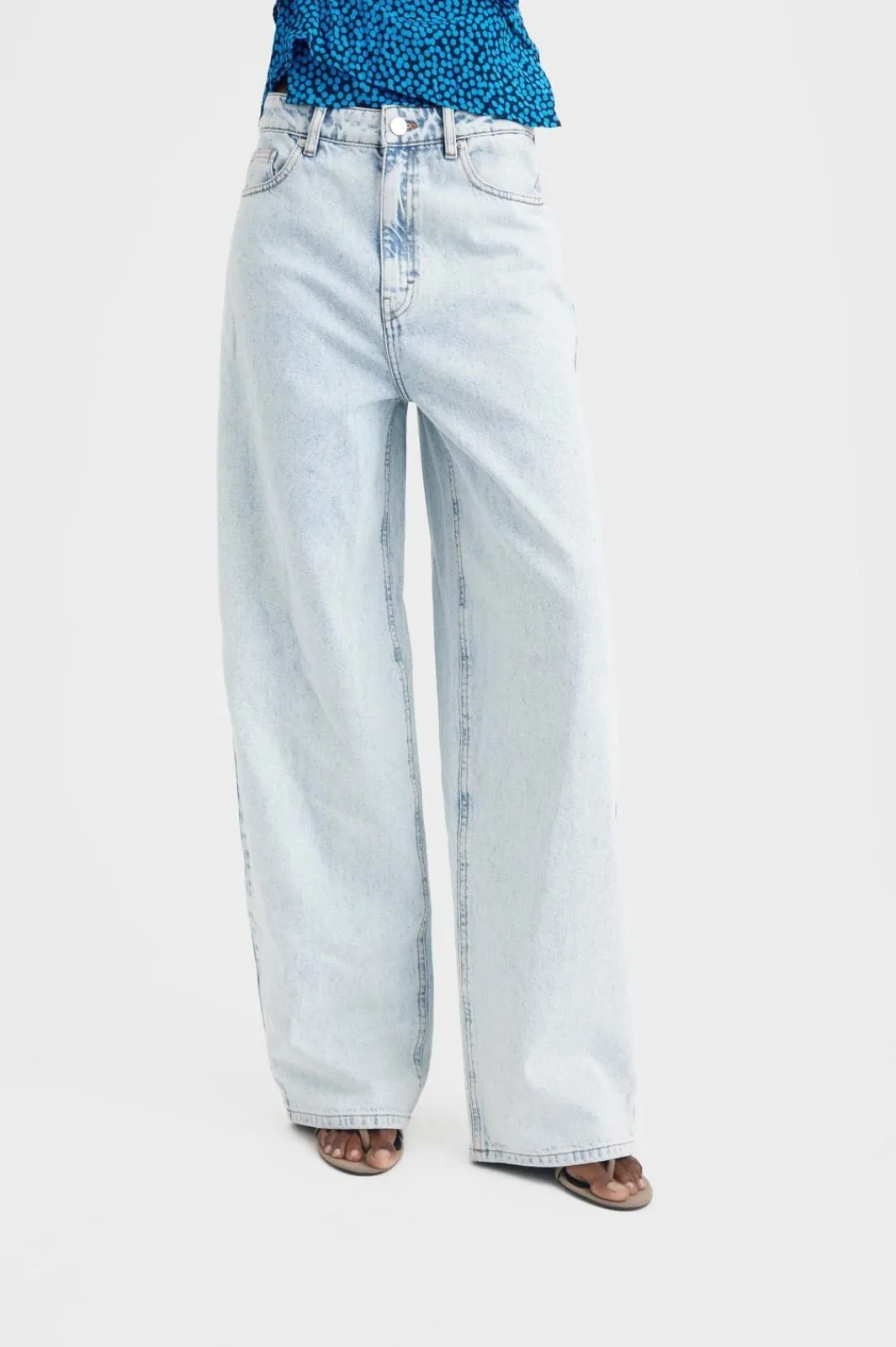 Hot Gestuz KailyGZ HW wide jeans Light blue washed
