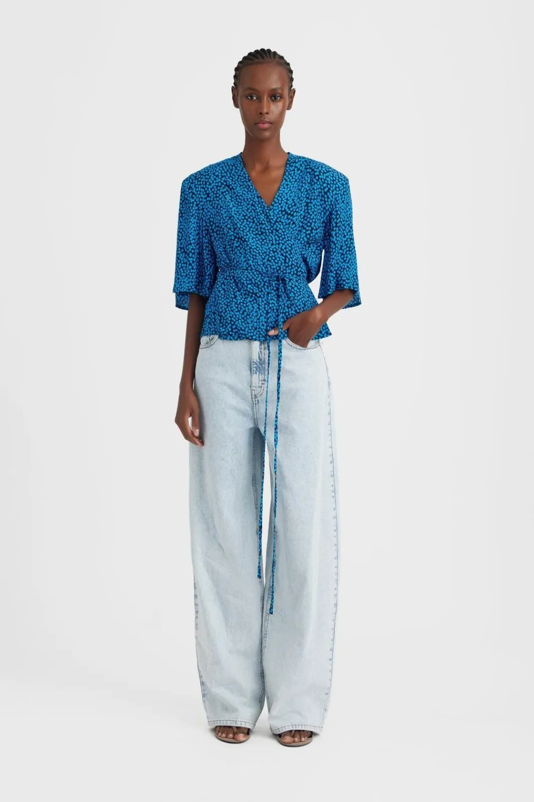 Hot Gestuz KailyGZ HW wide jeans Light blue washed