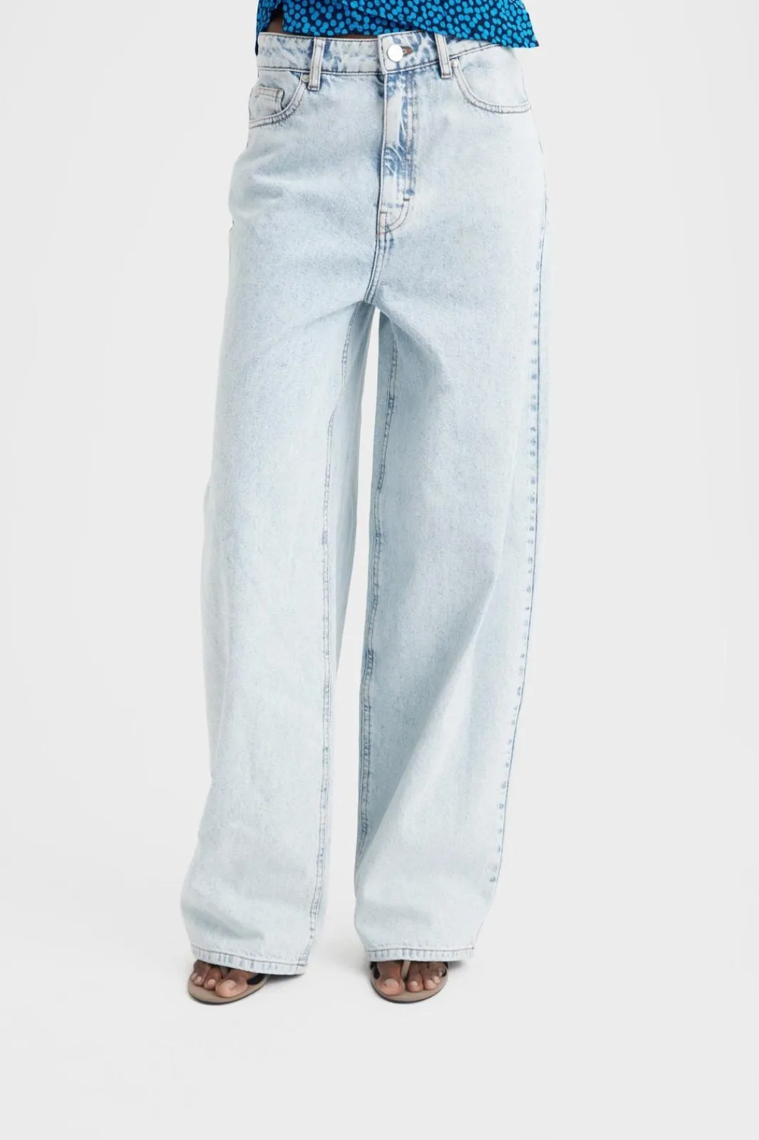 Hot Gestuz KailyGZ HW wide jeans Light blue washed