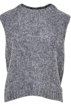 Clearance Noella Kala Vest Wool Dark Grey Melange