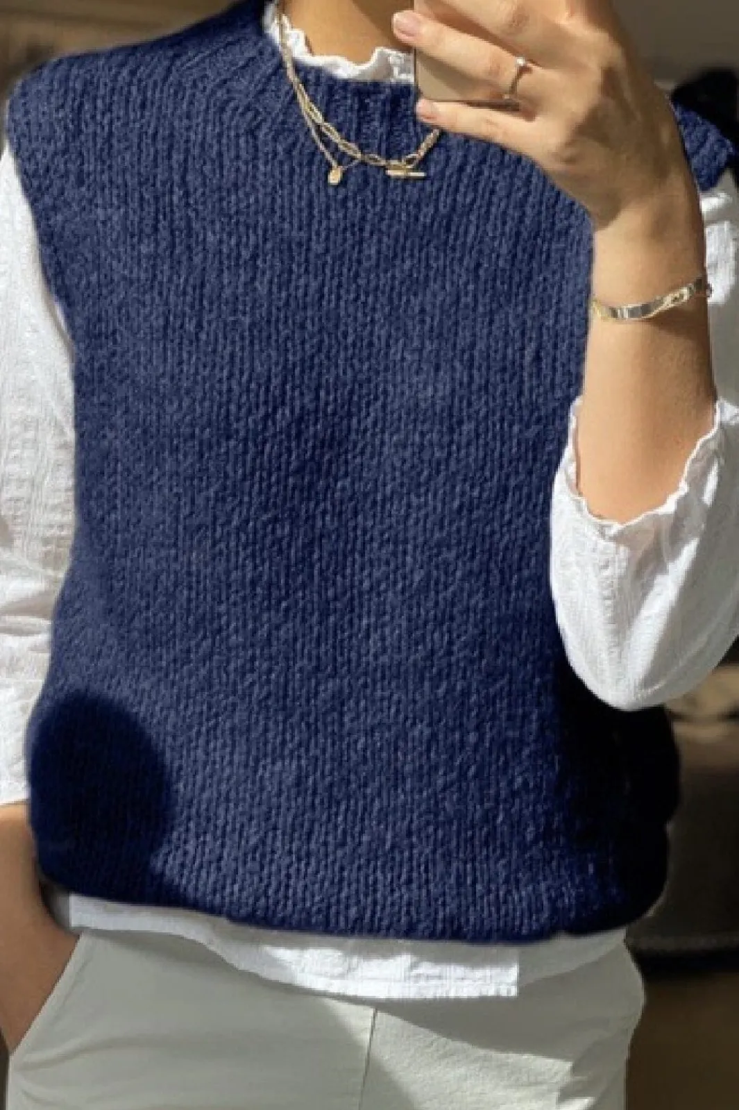 Hot Noella Kala Vest Wool Navy