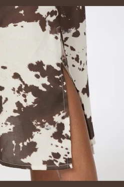 Hot Neo Noir Kamran Cow Print Dress 166092 210