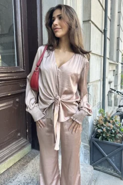Hot Continue Karina Satin Wrap 14974 Sand