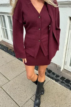 Hot BYIC Karmaic Fitted Cardigan H095-3 bordeaux Bordeaux