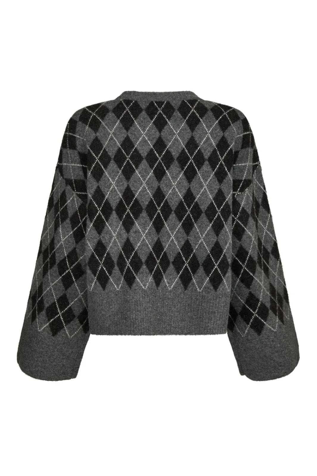 Best Neo Noir Kick Check Knit Blouse 165204 132