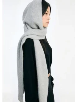 New Rotate Knit Hood Scarf 115260039