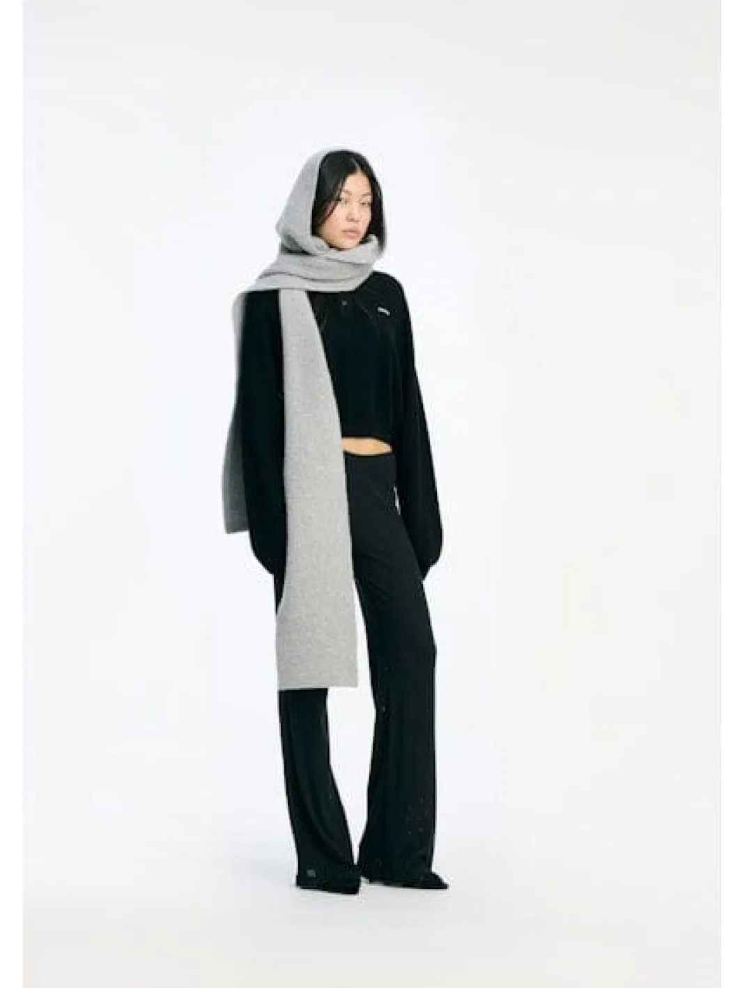 New Rotate Knit Hood Scarf 115260039