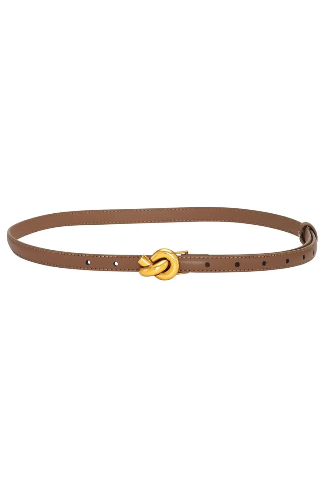 Discount Plissé Copenhagen Knot Belt Light Brown