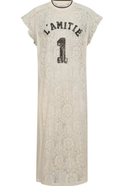 Best Haute L'Amitié Lace Football Frill Dress HL10132 Pearl