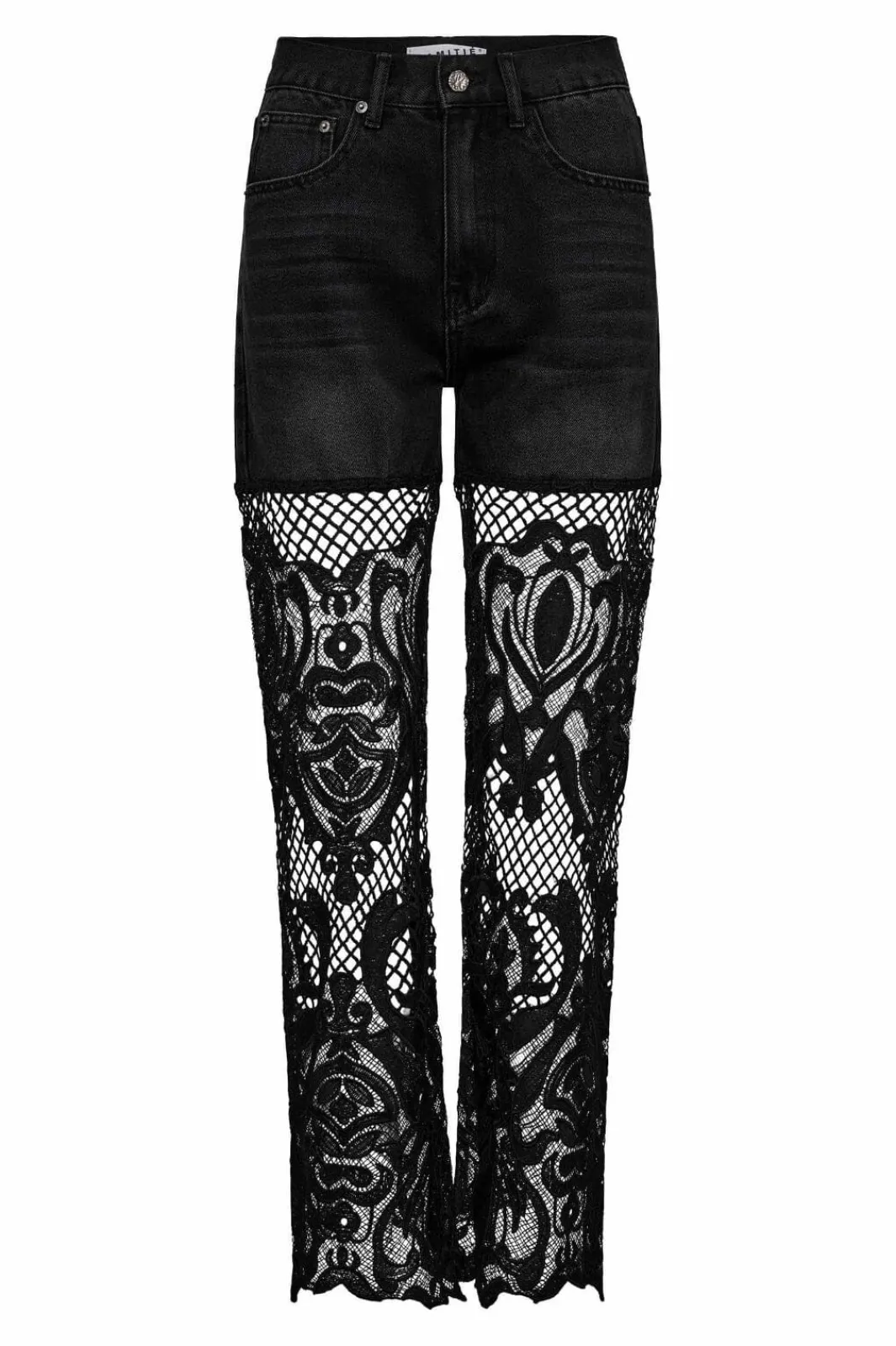 Sale Haute L'Amitié Lace Jeans HL10361 Black
