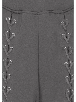 Rotate Lacing Sweatpants 1143891205 1205 Gray Pinstripe