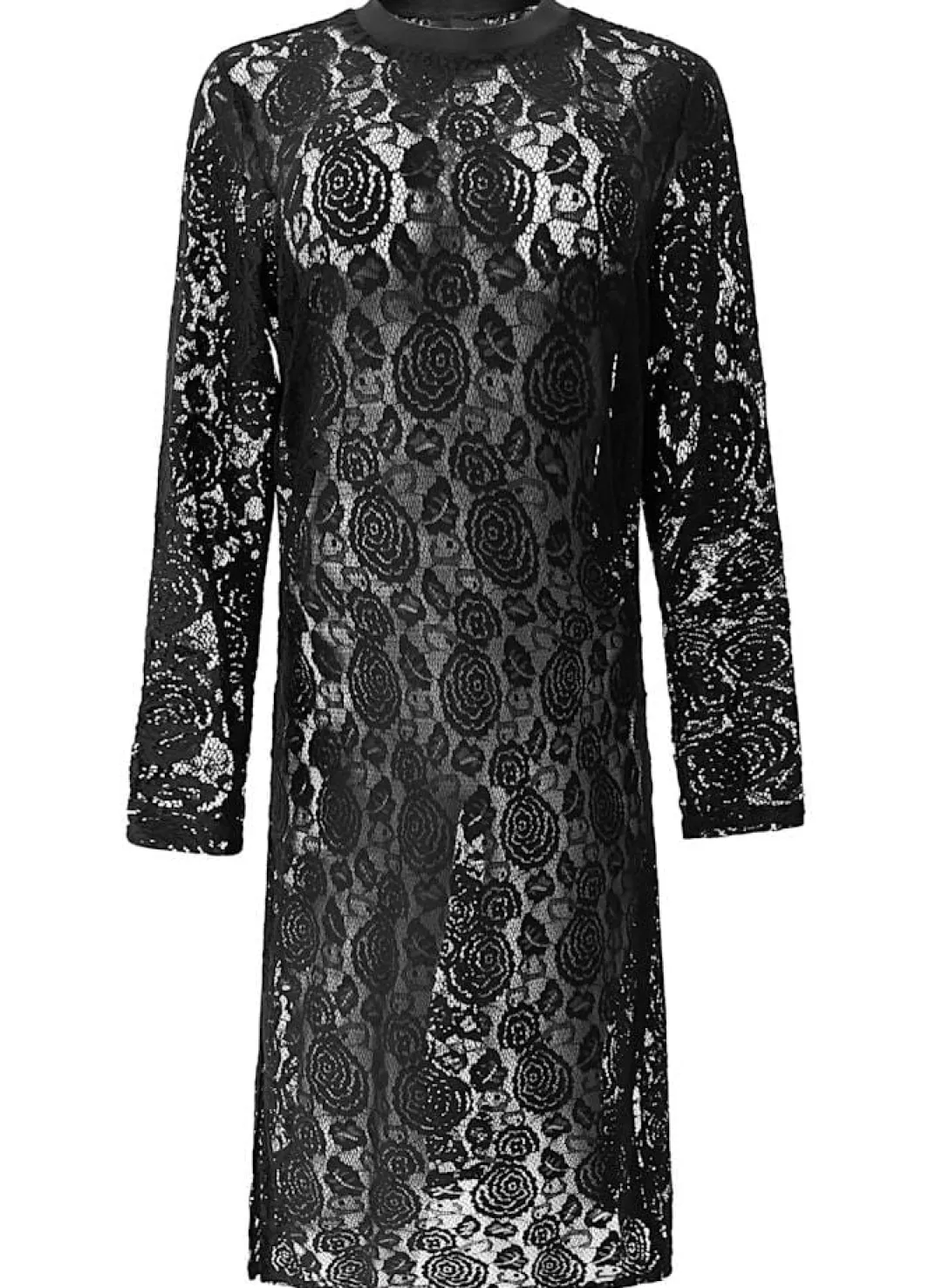New Liberte Lacy Ls Long Dress 22272 Black Lace