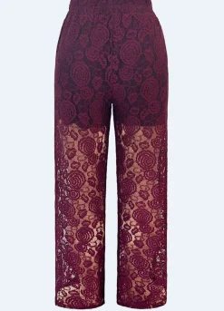 Best Liberte Lacy Pants 21537 Bordeaux Lace