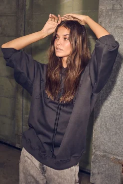 New Haute L'Amitié L'Amitié Application Hoodie HL10372 Dark Grey