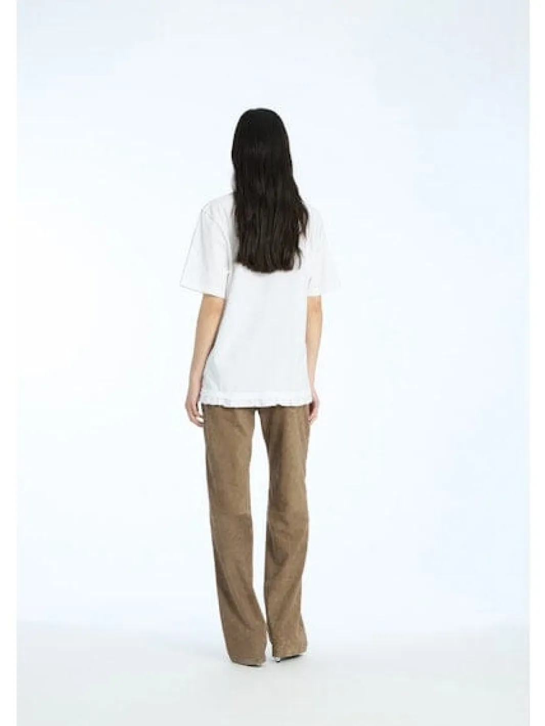 Online Rotate Large T-shirt W/ Ruffle 115282400 400 Bright White