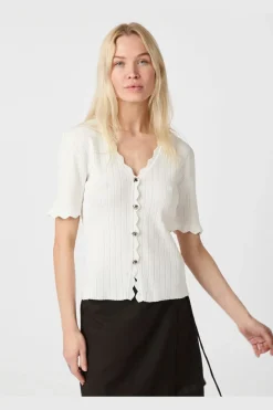 Discount Neo Noir Larifa Stitch Knit Tee 165311 120