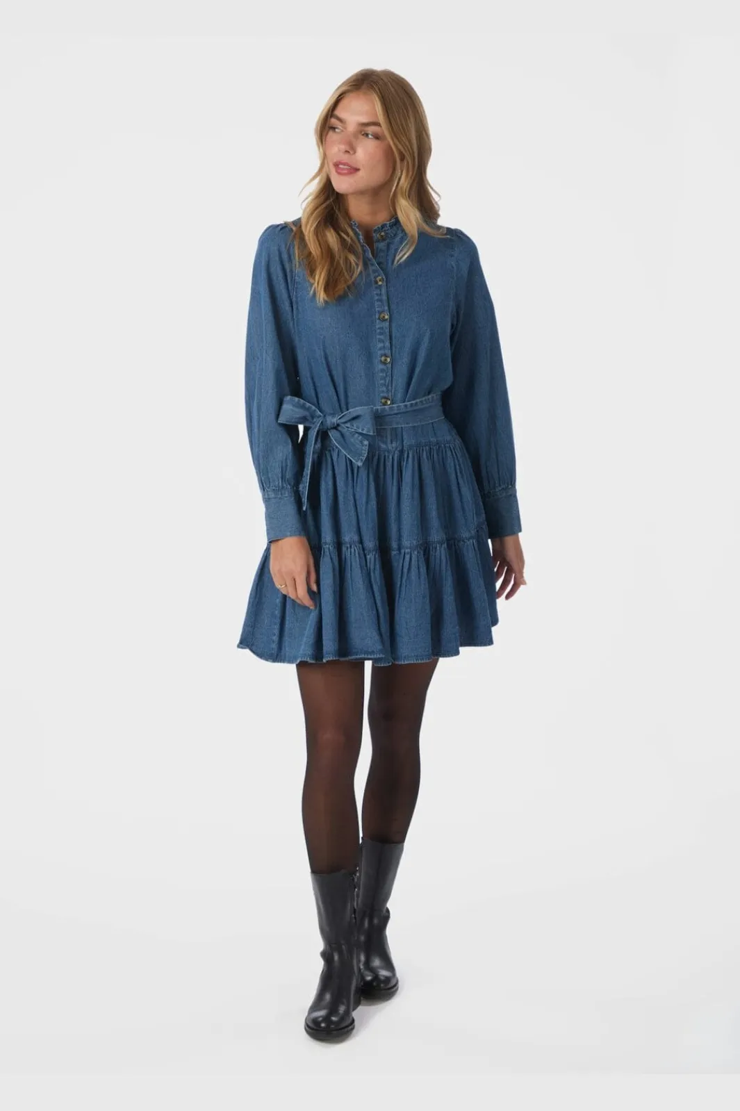 Neo Noir Latifana Denim Dress 166987 140